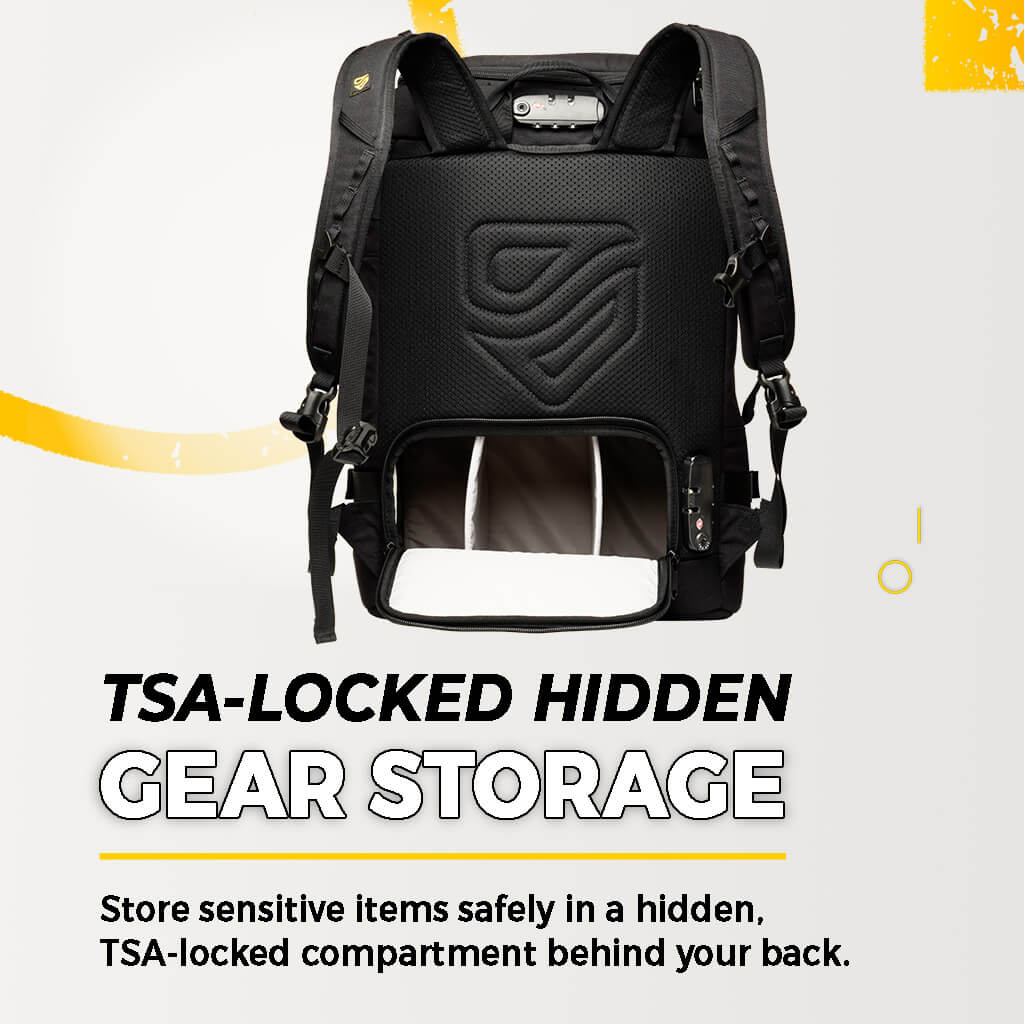 The Tactical Backpack with a Triple TSA-Approved Locking System