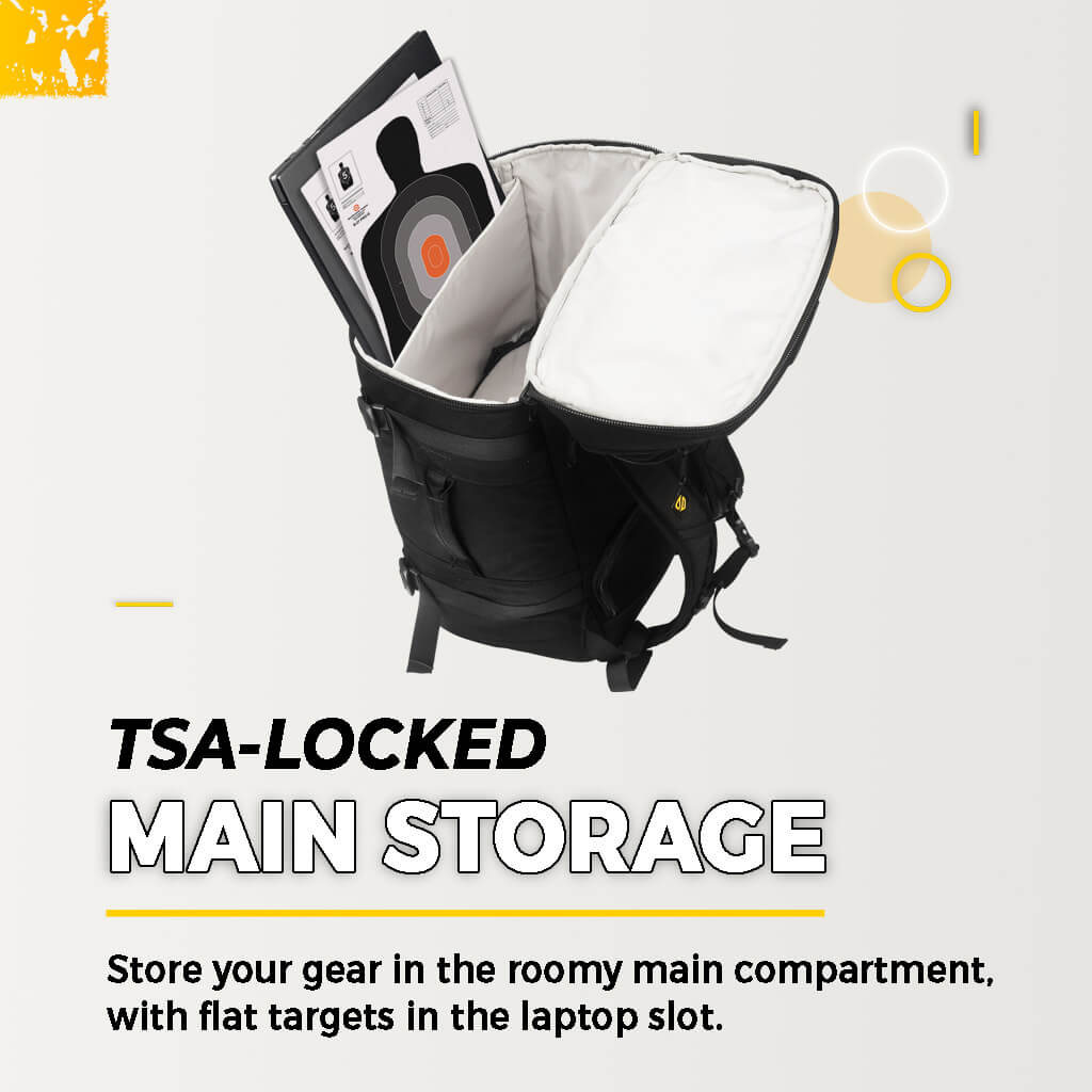 The Tactical Backpack with a Triple TSA-Approved Locking System