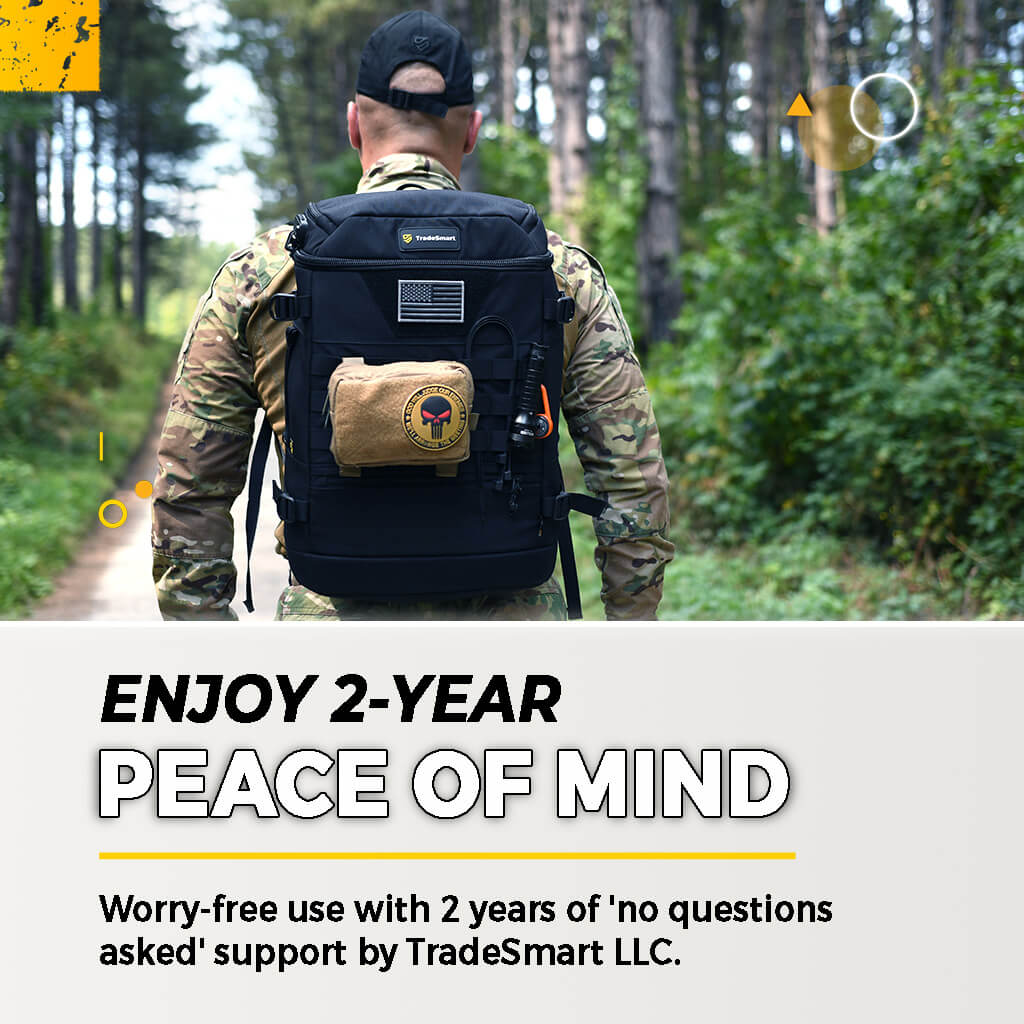 The Tactical Backpack with a Triple TSA-Approved Locking System